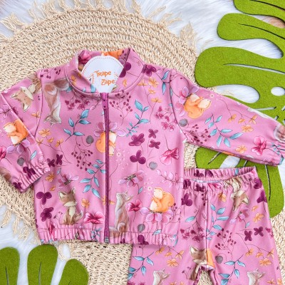 Conj. Jaqueta e Calça Floresta Encantada - Uva